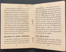 Load image into Gallery viewer, 1934 Baseball How To Play The Infield Booklet MLB Vintage Babe Ruth Quaker Oats