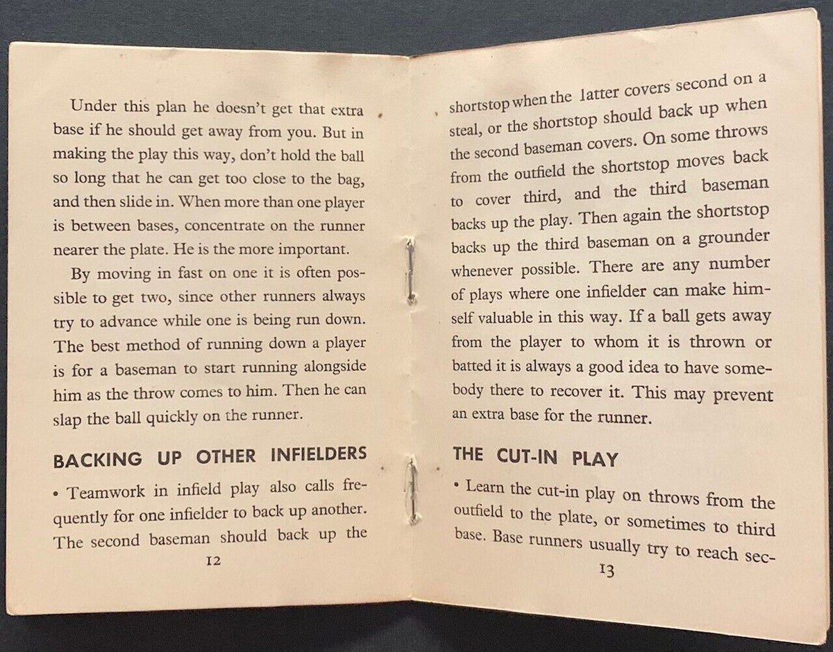 Lot De 4 Livrets D'Avoine Quaker Babe Ruth - 1934 - Vintage Baseball - Comment Jouer