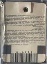 Load image into Gallery viewer, 1995 The Masters PGA Golf Tournament Badge Ticket Tiger Woods Debut PSA