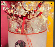Load image into Gallery viewer, 1996 122nd Kentuky Derby Cardboard Broadside Advertisement Mint Julep Glasses
