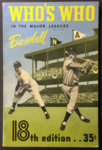 Load image into Gallery viewer, 1950 Who's Who In The Major Leagues Baseball Carmichael 18th Edition Vtg Book