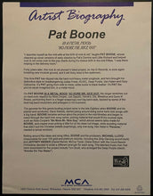 Load image into Gallery viewer, 1991 Signed Singer Pat Boone Autographed Portfolio, Bio, Photo - Metal Covers