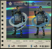 Load image into Gallery viewer, 02/29/2020 Toronto Maple Leafs NHL Hockey Ticket Next Generation Marner