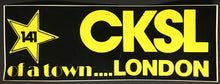 Load image into Gallery viewer, CKSL London Ontario Bumper Sticker Car Decal Canadian Radio Station Advertising