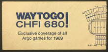 Load image into Gallery viewer, 1969 C.N.E. Stadium CFL Football Playoff Game 2 Ticket Ottawa vs Toronto Argos