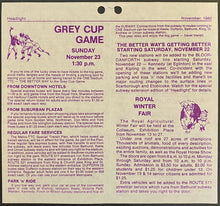 Load image into Gallery viewer, 1980 CFL Football Grey Cup Program and Ticket Stub Edmonton Eskimos Warren Moon