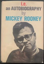 Load image into Gallery viewer, 1965 Mickey Rooney Signed Autobiography i.e Hard Cover Book Autograph Vintage