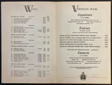 Load image into Gallery viewer, Circa 1970 Vintage Riviera Las Vegas Versailles Room Menu Helen Reddy Pictured