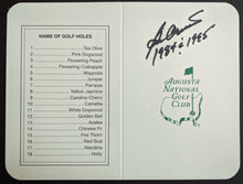 Load image into Gallery viewer, Masters Golf Champion Ben Crenshaw Autographed Signed Scorecard 1998 Issued