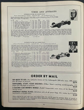 Load image into Gallery viewer, 1967 Indy 500 Racing Program + Race Issued Starting Position Lineup Sheet