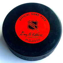 Load image into Gallery viewer, Grant Fuhr Signed Edmonton Oilers NHL Hockey Puck Autographed In Glas Co