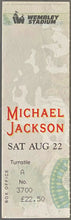 Load image into Gallery viewer, 1992 Michael Jackson Dangerous World Tour Wembley Stadium Concert Ticket iCert