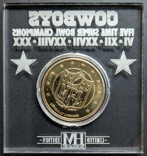 Load image into Gallery viewer, Dallas Cowboys 5 Time Super Bowl Champion Highland Mint Commemorative Coin NFL