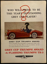 Load image into Gallery viewer, 1959 CFL Football Grey Cup Program Winnipeg Blue Bombers v Hamilton Tiger Cats