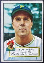 Load image into Gallery viewer, 1952 Topps Baseball Bob Friend #233 Pittsburgh Pirates MLB Card Vintage