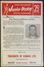 Load image into Gallery viewer, 1965 OHA Vintage Hockey Program London Nationals v Toronto Marlboros Marlies