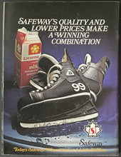 Load image into Gallery viewer, 1983 Edmonton Oilers Program Wayne Gretzky Hat Trick 40th Goal Hockey NHL VTG