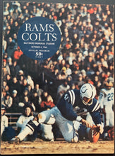 Load image into Gallery viewer, 1964 NFL Football Program L.A. Rams @ Baltimore Colts Johnny Unitas Vintage