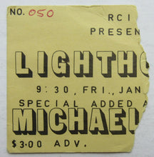 Load image into Gallery viewer, Circa 1970 Ryerson Theatre Lighthouse Concert Ticket Stub Vintage Music Toronto