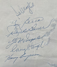 Load image into Gallery viewer, 1958 New York Yankees World Series Champion Autographed Signed Cut Yogi Berra