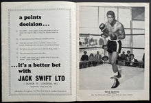 Load image into Gallery viewer, Emile Griffith Welterweight Championship Boxing Program Brian Curvis Empire Pool