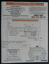 Load image into Gallery viewer, 1998 NHL Hockey Program Detroit Red Wings vs Anaheim Mighty Ducks + Ticket +More