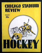 Load image into Gallery viewer, 1955 Chicago Stadium Hockey Program Toronto Maple Leafs v Chicago Blackhawks NHL