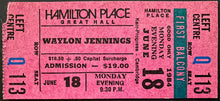 Load image into Gallery viewer, Waylon Jennings Unused Concert Ticket June 18th 1984 Hamilton Place Ontario