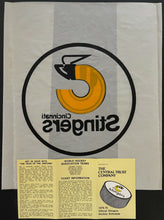 Load image into Gallery viewer, 1978 WHA Cincinnati Stingers Hockey Decal Sticker Unused Pocket Schedule