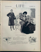 Load image into Gallery viewer, March 19th1896 Life Magazine Issue #690 New York Vintage Old Antique Historical