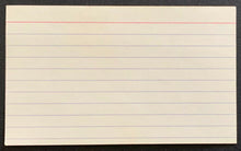 Load image into Gallery viewer, Tug McGraw Autographed Index Card Vintage MLB Baseball Phillies Signed Card