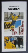 Load image into Gallery viewer, 1991 Canada Cup Hockey Tournament - Team Sweden Media Guide Mats Sundin