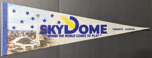 Load image into Gallery viewer, 1988 Rare 1st Skydome Stadium Pennant Toronto Blue Jays Felt Banner 23"