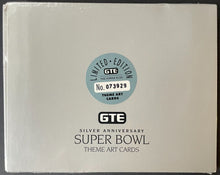 Load image into Gallery viewer, 1991 Super Bowl XXV Silver Anniversary Theme Art Cards GTE Limited Edition NFL