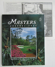 Load image into Gallery viewer, 2003 Master Journal Golf Program + Final Day Pairing Sheet & Map - Mike Weir