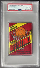 Load image into Gallery viewer, 1981 Topps Basketball Unopened Factory Sealed Wax Pack NBA Cards PSA NM-MT 8