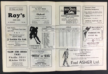 Load image into Gallery viewer, 1953 Western Professional Hockey League Program & Ticket Canucks Vancouver Forum