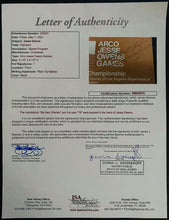 Load image into Gallery viewer, 1978 Jesse Owens Autographed Signed Program Cover + Schedule + Tickets JSA LOA