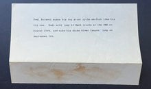 Load image into Gallery viewer, 1974 Type 1 Photo Stunt Man Evel Knievel With Licensed Toy Stunt Cycle Toronto