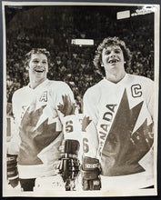 Load image into Gallery viewer, 1976 Type 1 Photograph Denis Potvin Bobby Clarke Championship Photo Canada Cup