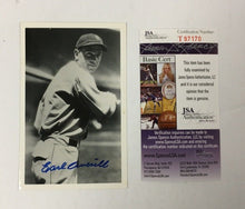 Load image into Gallery viewer, Earl Averill Autographed Baseball Real Photo Postcard Vintage Cleveland JSA
