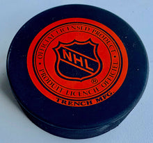 Load image into Gallery viewer, Mats Sundin Signed Quebec Nordiques NHL Hockey Puck Autographed Trench MFG