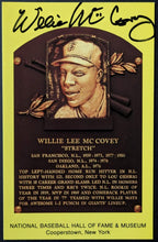 Load image into Gallery viewer, 1986 Wille McCovey Autographed MLB Baseball Signed HOF Plaque Postcard JSA