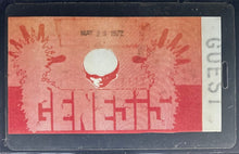 Load image into Gallery viewer, 1972 Genesis Guest Pass The Great Western Express Festival Vintage Music