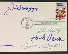 Load image into Gallery viewer, Mickey Mantle Joe Dimaggio ++ Multi Signed Pittsburgh Pirates 1st Day Cover