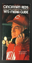 Load image into Gallery viewer, 1973 Cincinnati Reds Big Red Machine Media Guide Sparky Anderson