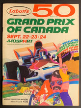 Load image into Gallery viewer, 1972 Labbat's 50 Grand Prix Canada Mosport Race Program Vintage Racing Stewart