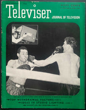 Load image into Gallery viewer, 1946 Televiser Magazine Rare Issue Joe Louis vs Billy Conn Fight Cover Photo