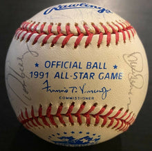 Load image into Gallery viewer, 1991 MLB AL All-Stars Signed x25 Baseball Autographed Puckett Clemens JSA LOA