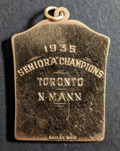 Load image into Gallery viewer, 1935 Ontario Hockey Association Senior A Championship 10k Gold Medal OHA VTG
